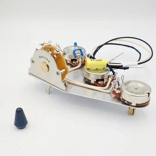 S/S/S Prewired Electronic Assembly for Stratocaster Guitars with treble bleed mod – Solder-in