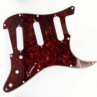 S/S/S Tortoiseshell 3ply Strat Style Pickguard
