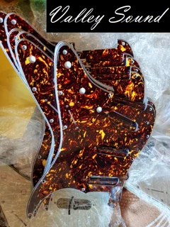 S/S/S Vintage Tortoise Shell 3ply Strat Style Pickguard