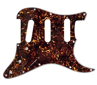 S/S/S Vintage Tortoise Shell 3ply Strat Style Pickguard