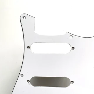 S/S/S White 3ply Strat Style Pickguard