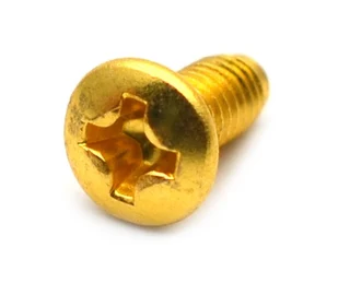Set of 2 Gold Guitar Pickup Selector Switch Screws