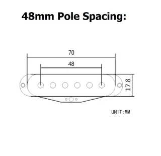 Single Coil Pickup Cover Replacement 48m