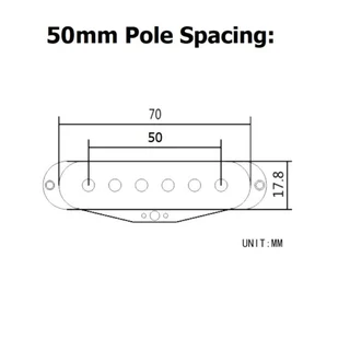 Single Coil Pickup Cover Replacement 50mm