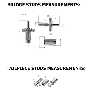 Tune-o-matic Bridge Complete with Roller Saddles (Gold)