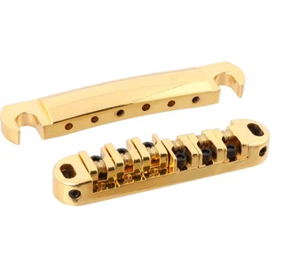 Tune-o-matic Bridge Complete with Roller Saddles (Gold)