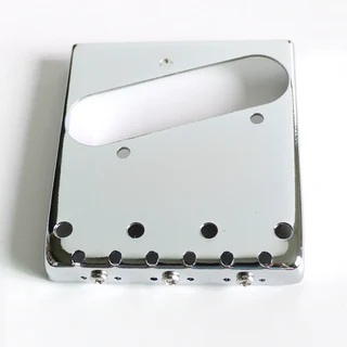 Vintage Ashtray Style Telecaster Guitar Bridge with 3 Brass Saddles