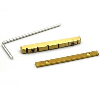 42mm Adjustable Brass Nut for Strat / Tele Electric Guitars with base plate