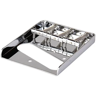 Vintage Ashtray Style Telecaster Guitar Bridge with 3 Saddles (Chrome)