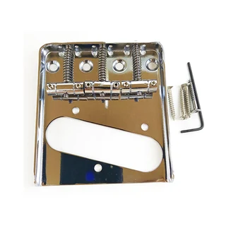 Vintage Ashtray Style Telecaster Guitar Bridge with 3 Saddles (Chrome)