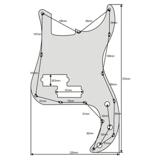 Vintage Tortoiseshell Precision Bass Pickguard