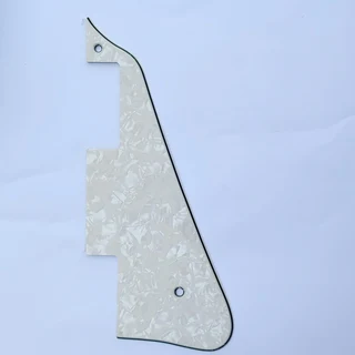 Vintage White Pearloid Les Paul Pickguard 3ply