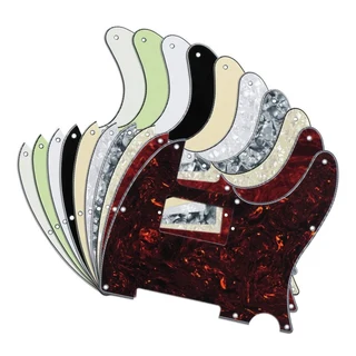 White 3ply Humbucker Tele Style Pickguard