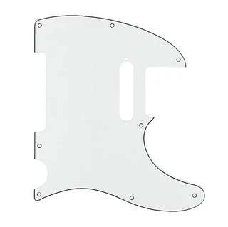 White 3ply Standard Tele Style Pickguard