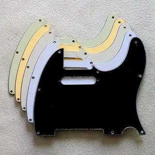 White 3ply Standard Tele Style Pickguard