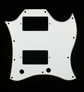 White Full size SG guitar pickguard
