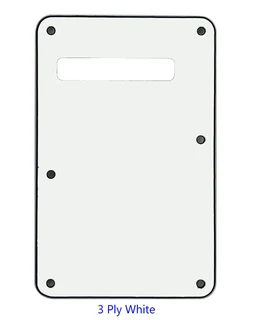 White Guitar Tremolo Cavity Cover 3ply