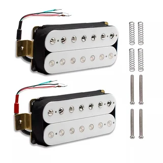 White Karman AlNiCo 5 Humbucker Guitar Pickup (Single)