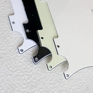 White Pearloid 3ply Standard Tele Style Pickguard