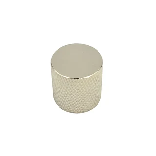Flat Top Nickel Metal Knob – Push On (single)