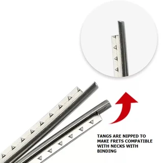 12″ Radius 2.9mm Pre-cut Nickel silver guitar fret wire set of 24 (45mm – 58mm length)