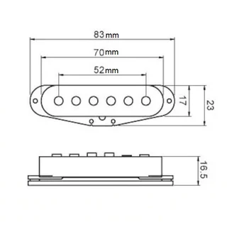 Karman Hot Bridge AlNiCo 5 Strat Guitar Pickup (Single)