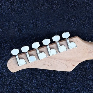 Set of 6 Chrome Modern Stratocaster Style Tuners, Right hand