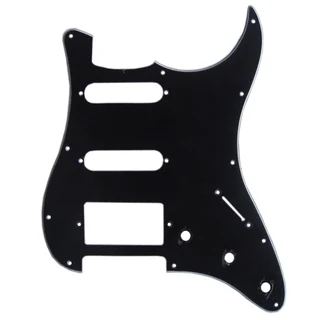 H/S/S Black 3ply Strat Style Pickguard