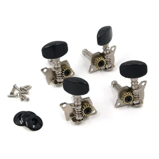 2R2L Open Style Black Ukulele Tuning Peg Machine heads