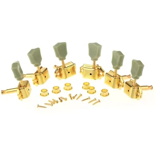 3R3L Gold &amp; Vintage Green Tuner Set