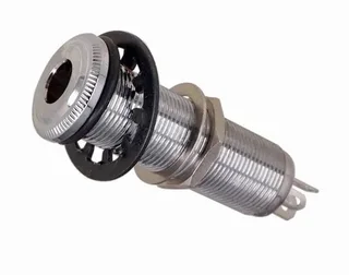 1/4” (6.35mm) Output Barrel Jack Chrome