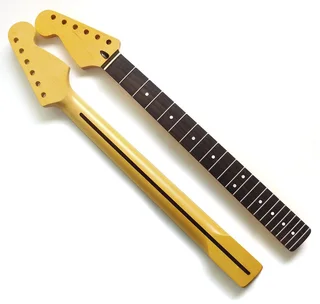 Left Hand Stratocaster Maple Neck, Rosewood Fretboard, Nitro Satin Finish, Vintage Yellow Tint