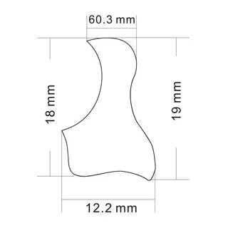 Acoustic Guitar Pickguard Gold Flower Pattern