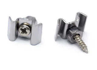 Chrome Guitar String Tree Retainer (Set)