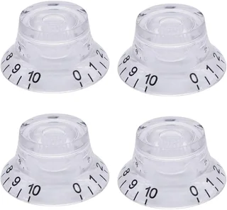 Clear Guitar Knob - Gibson Top Hat style
