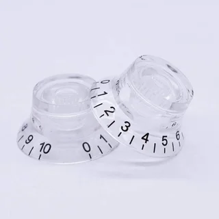 Clear Guitar Knob - Gibson Top Hat style