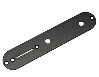 Black Telecaster Control plate (32mm wide 9mm Pot holes)
