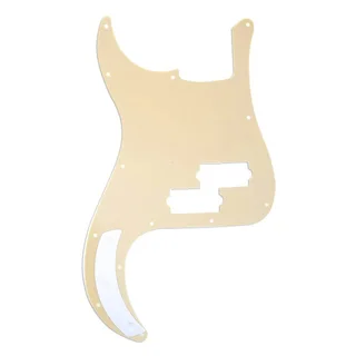 Cream Precision Bass Pickguard 1ply