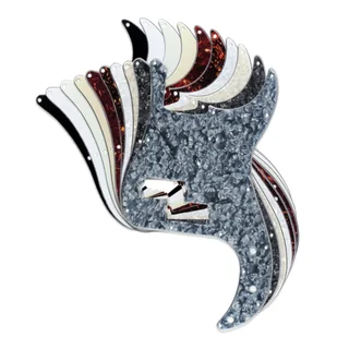 Cream Precision Bass Pickguard 1ply