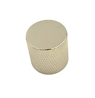 Flat Top Nickel Metal Knob – Push On (single)