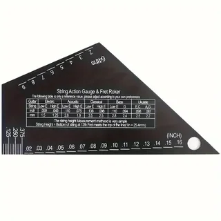 Fret Rocker and Ruler Combo - Black with White Writing