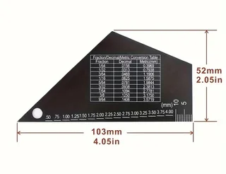 Fret Rocker and Ruler Combo - Black with White Writing