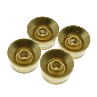 Gold Gibson speed dial style replacement knob