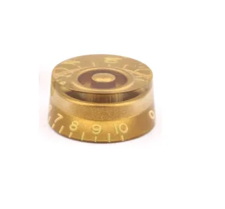 Gold Gibson speed dial style replacement knob