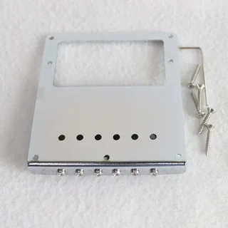 Humbucker rout Telecaster Guitar Bridge with 6 Saddles – Chrome