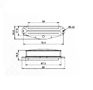Karman KR15 Dual Rail Medium output AlNiCo 5 pickup (single)