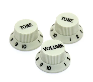 Mint Green Strat style replacement knob set – 1 Volume, 2 tone