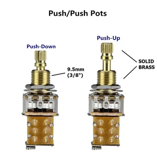 Potentiometer with Push / Push Switch (18mm Shaft Length)