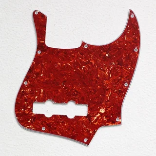 Red Tortoise Colour, 3 ply Jazz Bass Pickguard