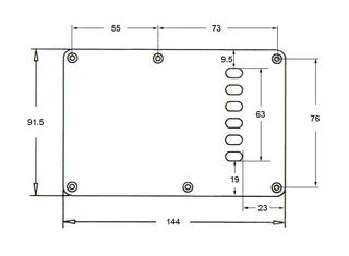 Red Tortoiseshell Guitar Rear Tremolo Cavity Cover with 6 Individual String Holes